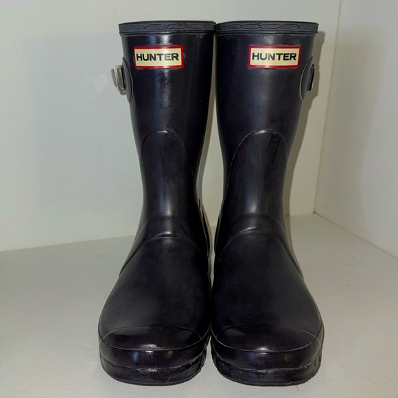 Brand new *special* Purple Hunter Short Rain Boots, Size 10 + Fleece Boot Socks - Picture 4 of 8